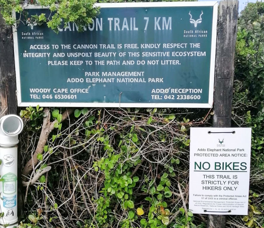 Cannon Rocks Trail entrance