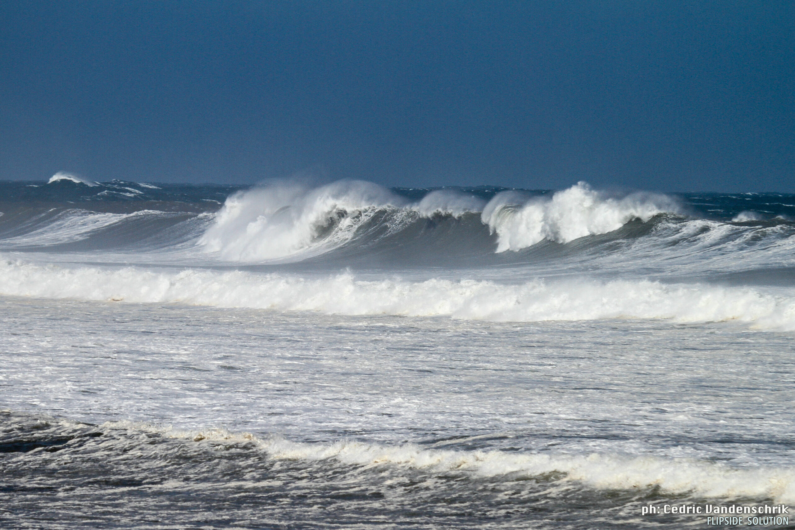 Stormy ocean waves