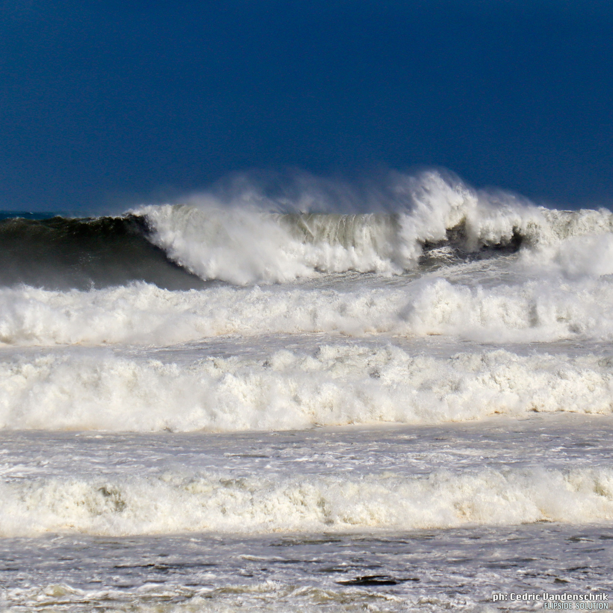 Stormy ocean waves