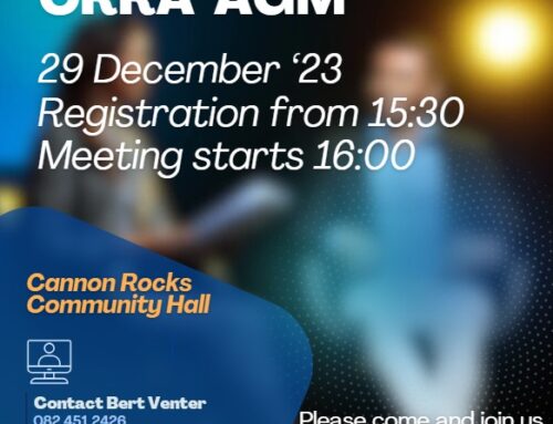 Cannon Rocks Rate Payers Association General Meeting